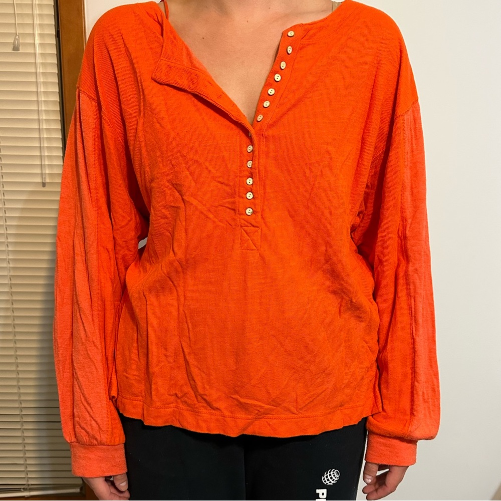 free people oversized top size large